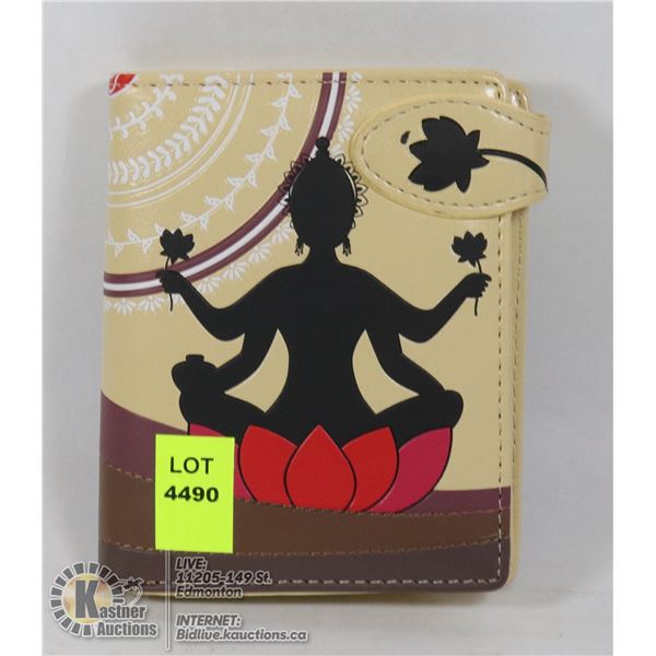 NEW SHAGWEAR BUDDHA LADY  WALLET - SMALL SIZE