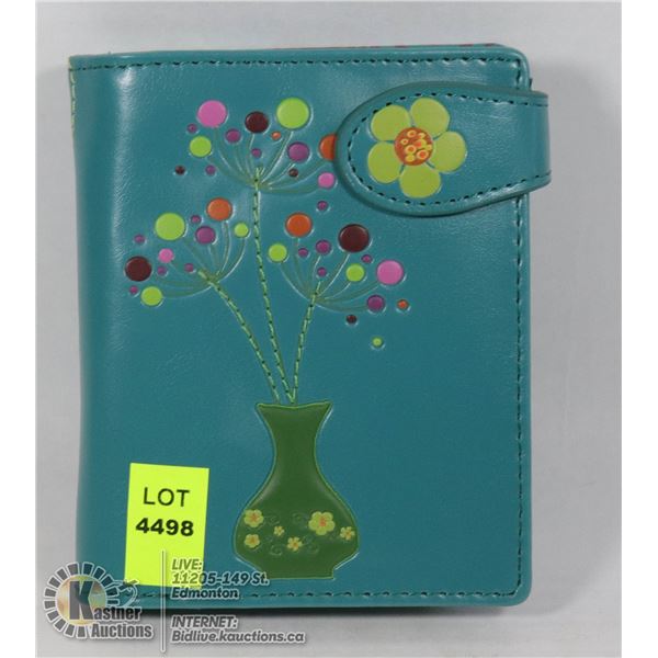 NEW SHAGWEAR BOUQUET IN VASE WALLET - SMALL SIZE
