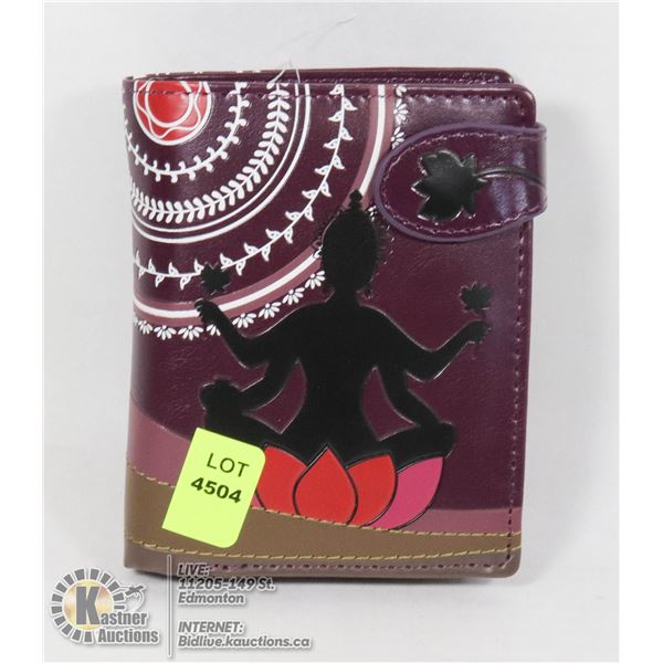 NEW SHAGWEAR BUDDHA LADY  WALLET - SM SIZE