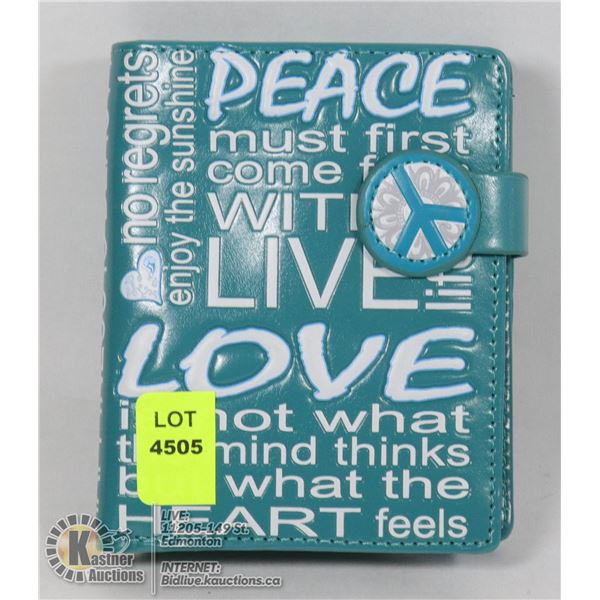 NEW SHAGWEAR INSPIRATIONAL WORDS  WALLET - SM SIZE