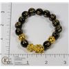 Image 1 : #308-FENG SHUI BLACK OBSIDIAN BEAD BRACELET