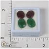 Image 1 : #322-RUBY/ EMERALD GEMSTONE 32.80ct