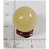 Image 1 : #274-CITRINE SPHERE BALL + STAND 35mm