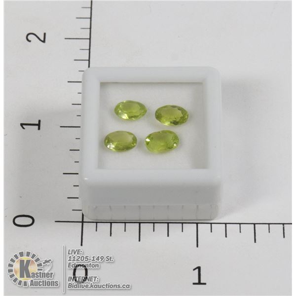 #37-GREEN PERIDOT GEMSTONES 3.20ct