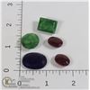 Image 1 : #106-RUBY/EMERALD/SAPPHIRE GEMSTONES 77.95ct