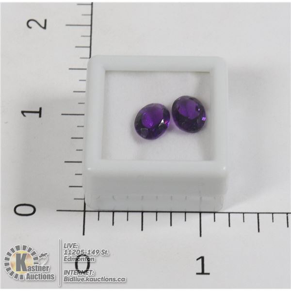 #23-PURPLE AMETHYST GEMSTONES 3.35ct