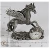 Image 1 : HEAVY PEWTER UNICORN COLLECTIBLE CLOCK