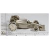 Image 1 : HEAVY SILVER INDY CAR COLLECTIBLE CLOCK