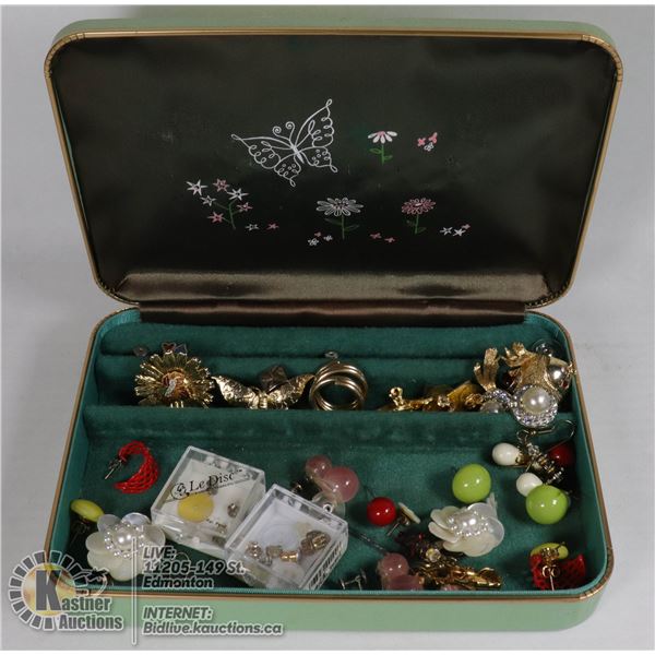 JEWELRY BOX FILLED. ESTATE