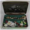Image 1 : JEWELRY BOX FILLED. ESTATE