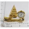 Image 1 : HEAVY BRASS WINDSURFER COLLECTIBLE CLOCK