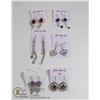 Image 1 : 6 PAIRS OF NEW CRYSTAL EARRINGS