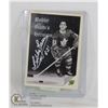 Image 1 : BOBBY BAUN SIGNED TORONTO MAPLE LEAFS HOCKEY CARD