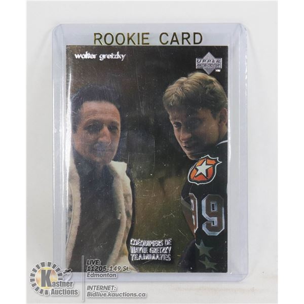 WALTER GRETZKY UD MCDONALDS ROOKIE CARD RIP