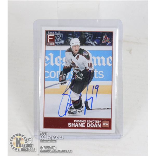 SHANE DOAN ARIZONA COYOTES SIGNED HOCKEY CARD