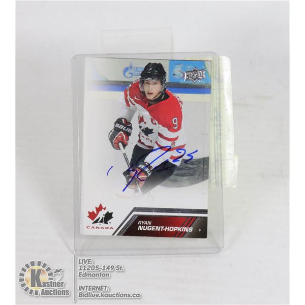 JORDAN EBERLE / RYAN NUGENT HOPKINS SIGNED CARDS