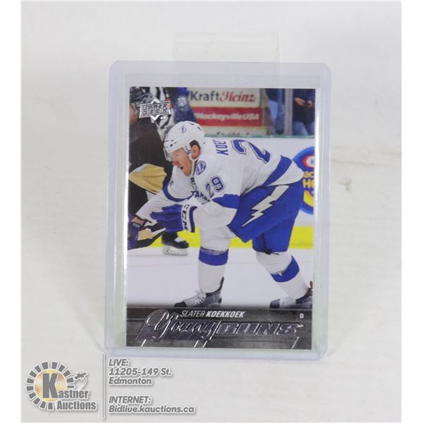 SLATER KOEKKOEK OILERS UPPERDECK ROOKIE CARD