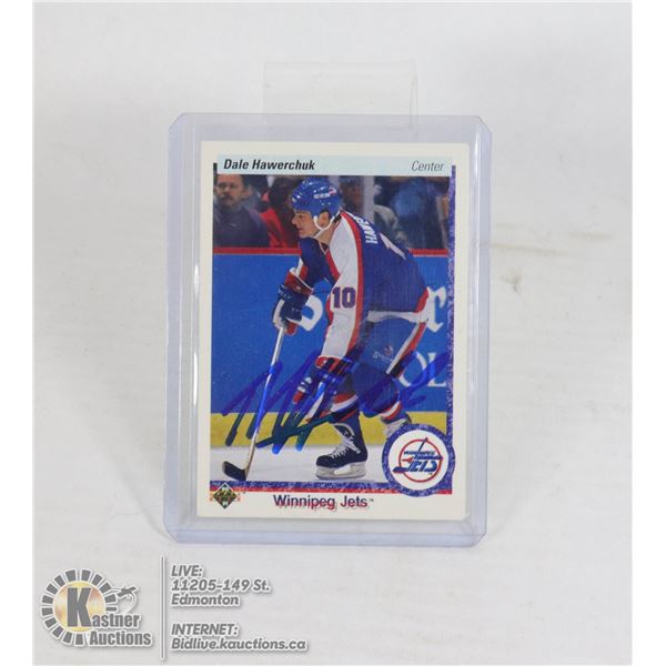 DALE HAWERCHUK WINNIPEG JETS 1990 UPPER DECK CARD