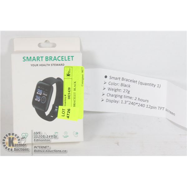 SMART BRACELET  BLACK
