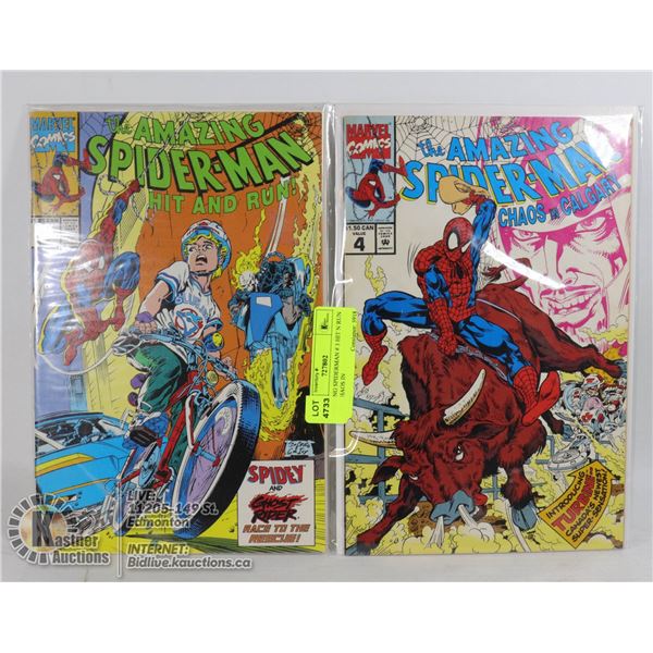 AMAZING SPIDERMAN # 3 HIT N RUN & #4  CHAOS IN