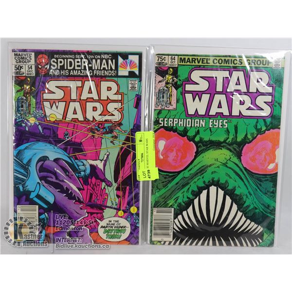 2 VINTAGE MARVEL STAR WARS COMICS