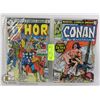 Image 1 : 2 VINTAGE MARVEL COMICS MIGHT THOR & CONAN