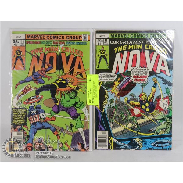 2 VINTAGE MARVEL THE MAN CALLED NOVA COMICS