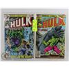 Image 1 : 2 VINTAGE MARVEL THE INCREDIBLE HULK COMICS