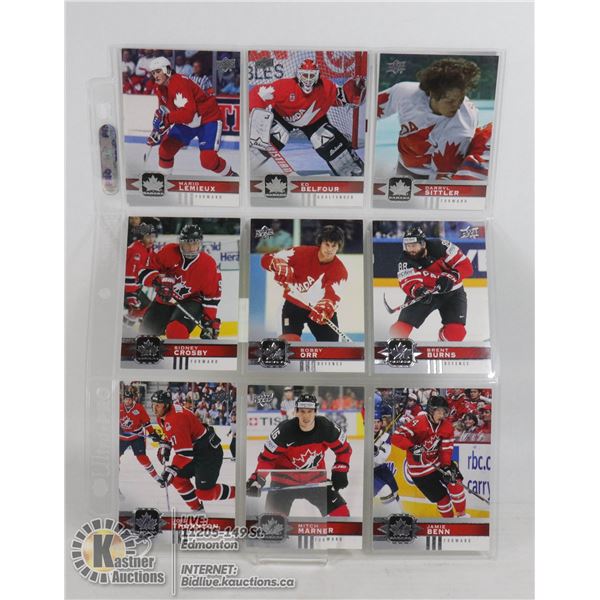 CANADIAN TIRE TEAM CANADA UD 13 SP'S CARD LOT