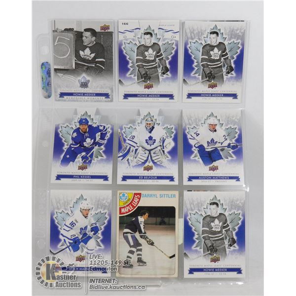 13 TORONTO MAPLE LEAFS UD CENTENNIAL CARDS