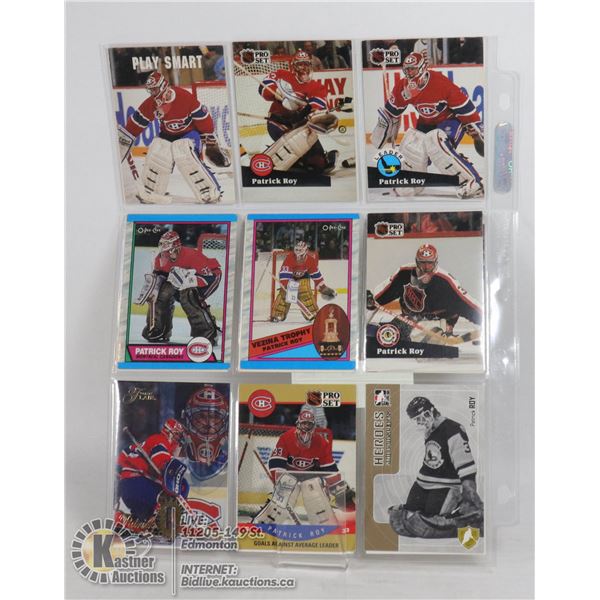 18 PATRICK ROY HOCKEY CARDS MONTREAL CANADIENS