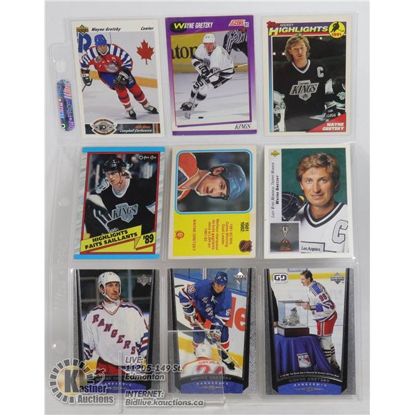 9 WAYNE GRETZKY HOCKEY CARDS 1982 OPC CARD