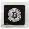 Image 1 : SILVER PLATED BITCOIN IN PROTECTIVE CASE