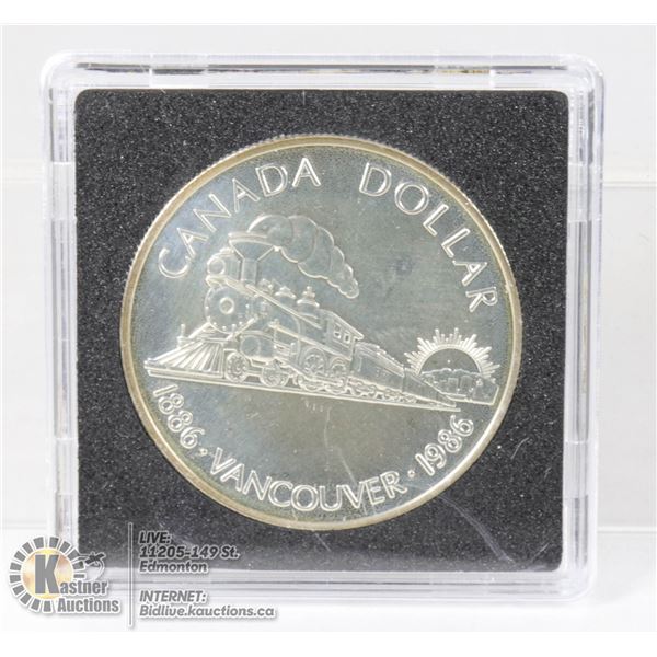 1986 BU VANCOUVER CANADA SILVER DOLLAR