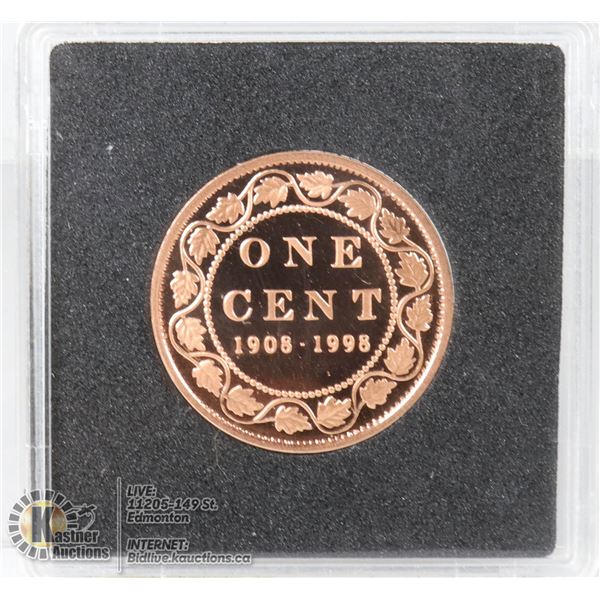 1998 PROOF CANADA LARGE CENT COIN