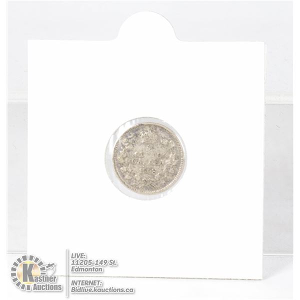 LOW MINTAGE 1908 CANADA SILVER 5 CENT