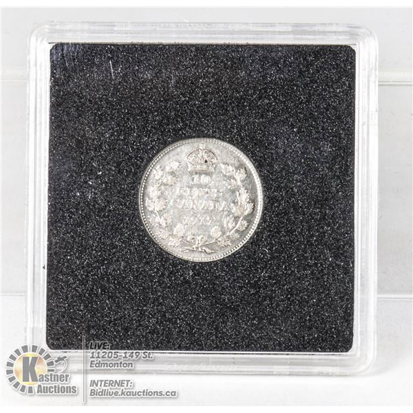 HIGH GRADE 1917 SILVER CANADA 10 CENT