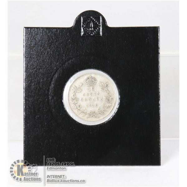 1930 GEORGE V SILVER CANADA 10 CENT