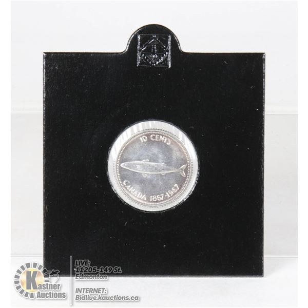 CHOICE MINT STATE 1967 CANADA 10 CENT