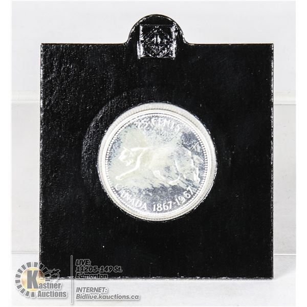 MINT STATE 1967 SILVER CENTENNIAL 25 CENT