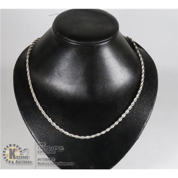 925 STERLING SILVER 30 INCH ROPE CHAIN