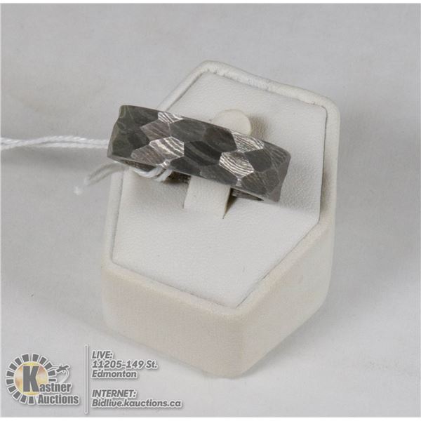 DAMACUS - HAND MADE STEEL RING- NEW (19)