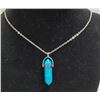 Image 1 : TURQUIOSE  2 POINT CHAKRA STONE NECKLACE