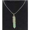 Image 1 : JADE HEALING STONE IN STAINLESS SHEATH NECKLACE