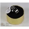 Image 1 : NEW STAINLESS STEEL RING SIZE 10 IN GOLD TONE BOX