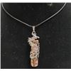 Image 1 : JASPER HEALING  STONE IN STAINLESS SHEATH NECKLACE