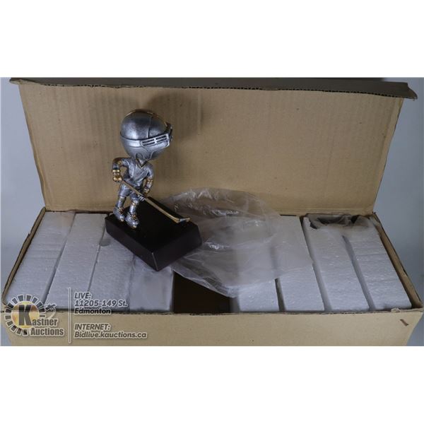 LOT OF 5 HOCKEY BOBBLEHEAD TROPHIES