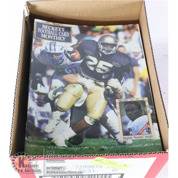 BOX OF FOOTBALL MAGAZINES