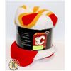Image 1 : NEW CALGARY FLAMES 50" X 60" THROW BLANKET