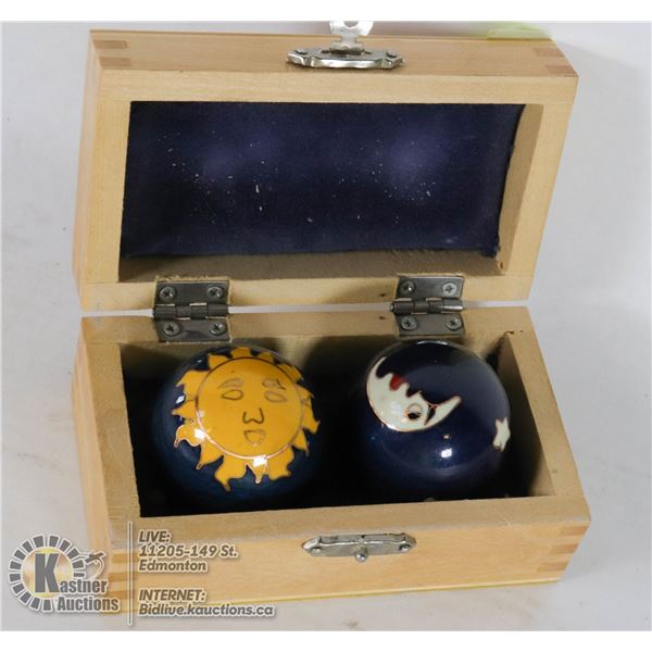 HARMONY BALLS WITH SUN AND MOON DESIGN